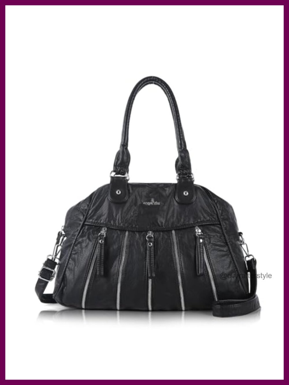 Soft PU Leather Hobo Shoulder Bag Convertible Crossbody Purse Travel